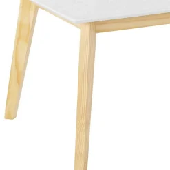 Wohnen 120x60 Wohnzimmer Tisch in Weiß & Kiefer - Tropezian