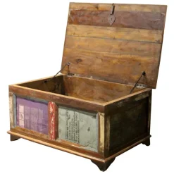 Wohnen 90x60 Wohnzimmer Truhentisch im Shabby Style - Slinida