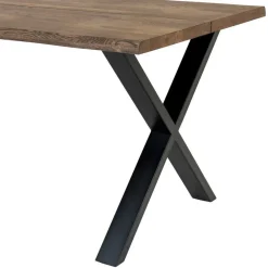 Wohnen 140x95 X-Fuß Esstisch & 4 Stühle - Turino (fünfteilig)