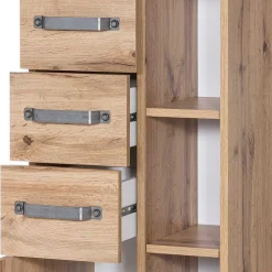 Wohnen Badschränke*42x164cm Bad-Hochschrank mit Regal - Iskro