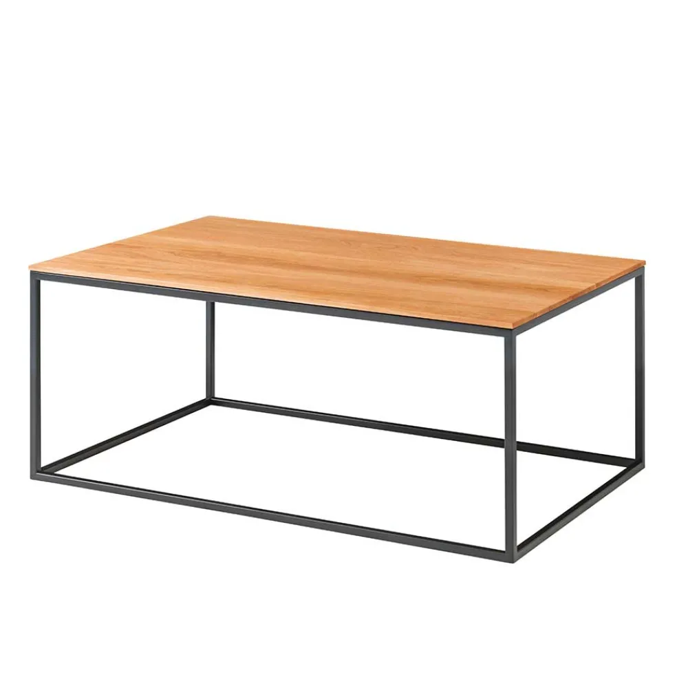 Wohnen 100x60cm Sofatisch aus Holz Asteiche - Kapulka