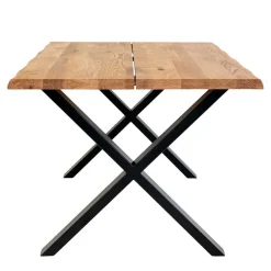 Wohnen Küchen-Essgruppen|Esszimmer Komplett*X-Fuß Esstisch & Schalenstühle - Flumicina (fünfteilig)