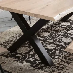 Wohnen Küchen-Essgruppen|Essgruppen*X-Fuß Esstisch & Sitzbank - Tilveta (zweiteilig)