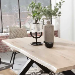 Wohnen Küchen-Essgruppen|Essgruppen*X-Fuß Esstisch & Sitzbank - Tilveta (zweiteilig)