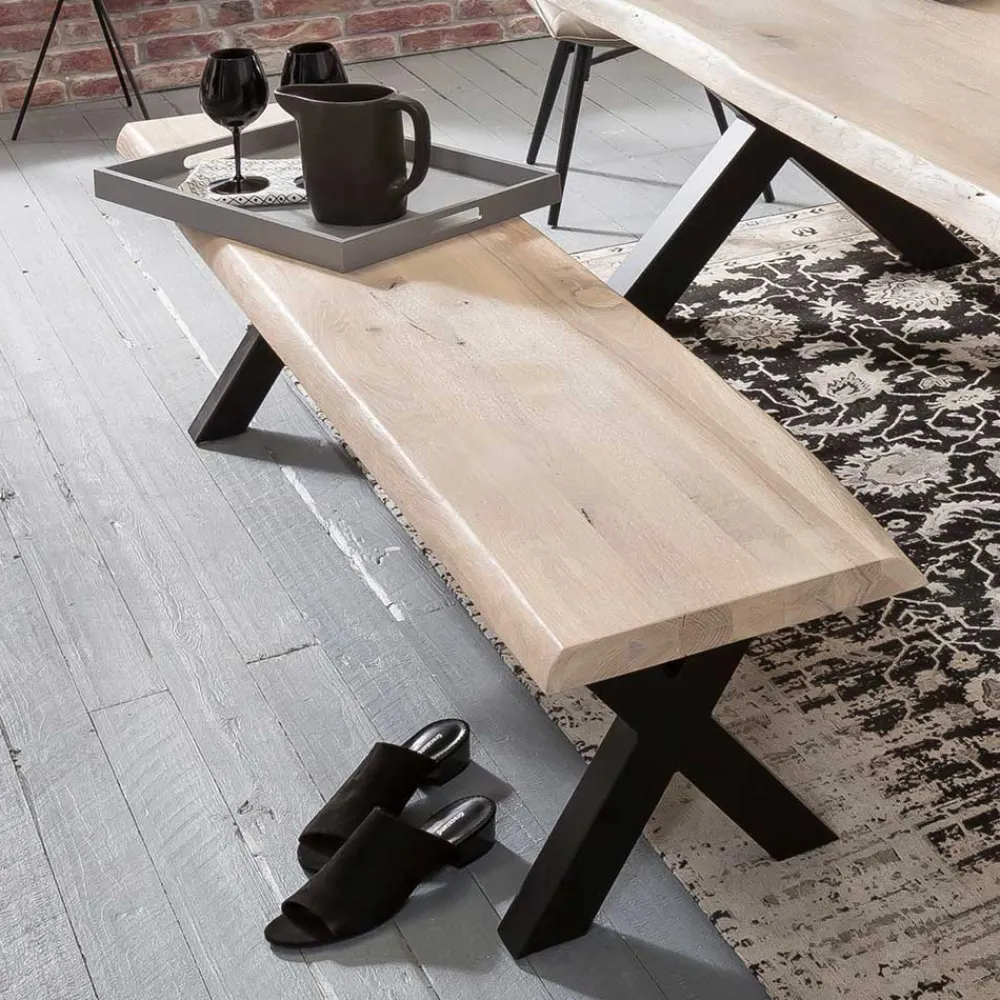 Wohnen Küchen-Essgruppen|Essgruppen*X-Fuß Esstisch & Sitzbank - Tilveta (zweiteilig)