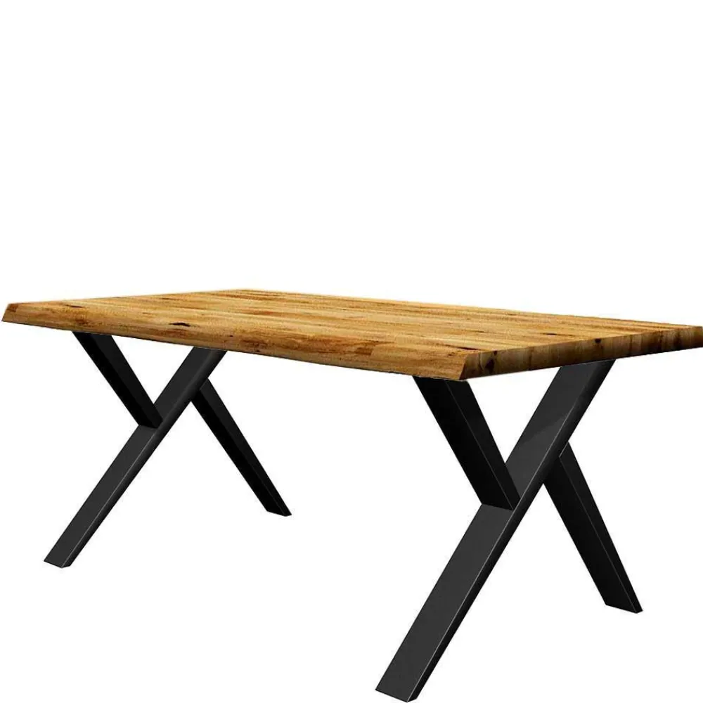 Wohnen X-Fuß Esszimmertisch aus Eiche massiv - Trapper