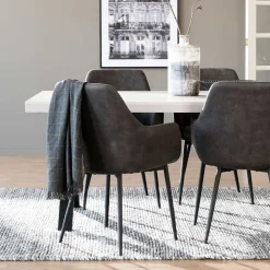 Wohnen X-Fuß Tisch Essplatz für 6 Personen - Freshna (siebenteilig)