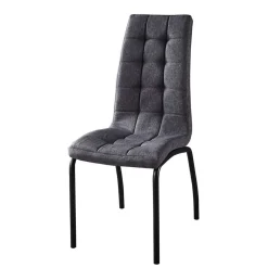 Wohnen X-Fuß Tischgruppe mit Polsterstühlen - Fanita (fünfteilig)