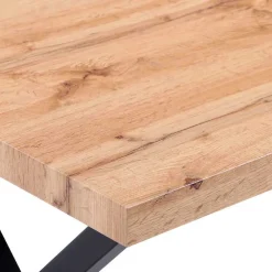 Wohnen X-Fuß Tischgruppe mit Polsterstühlen - Fanita (fünfteilig)