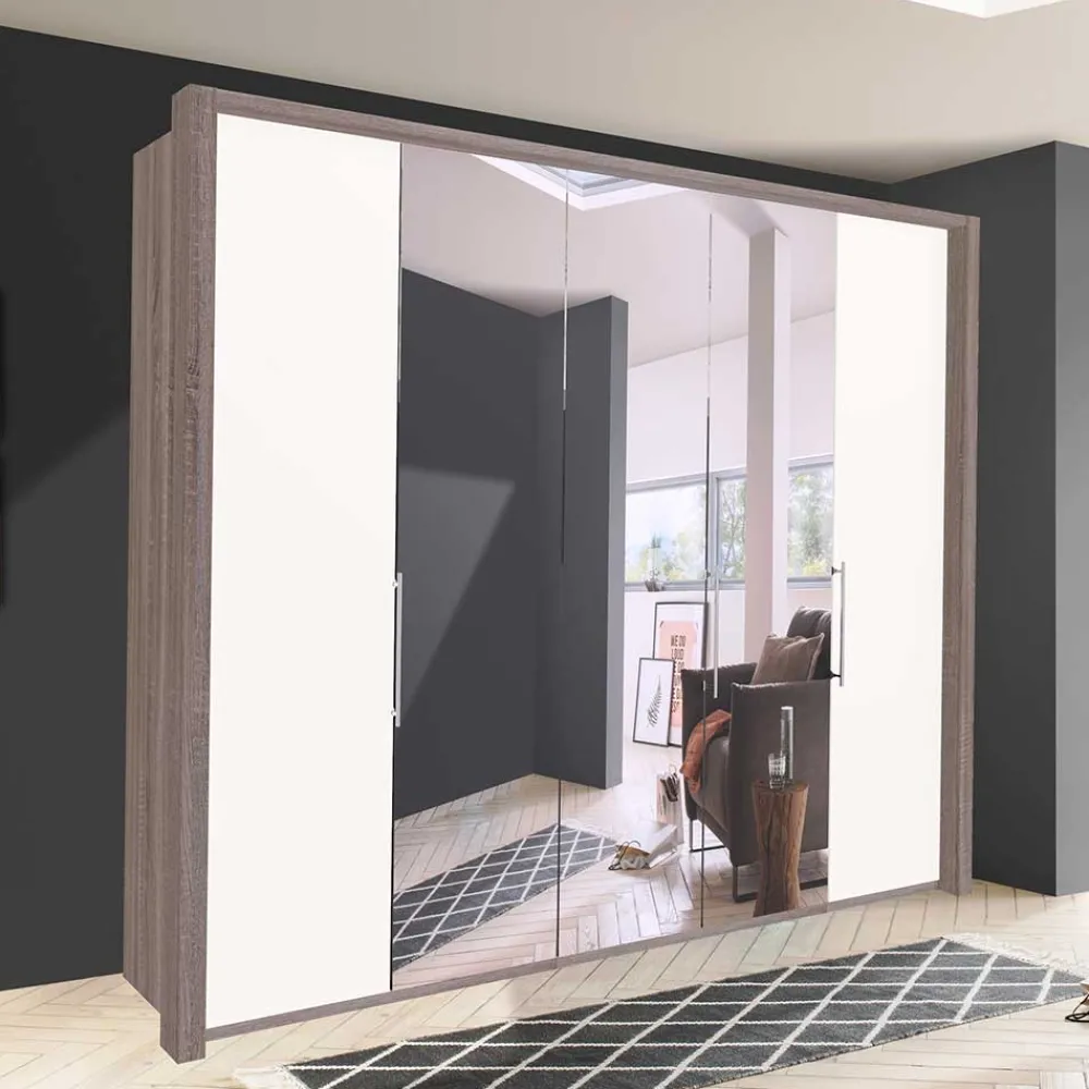 Wohnen XL Kleiderschrank mit Spiegel - Tivierto