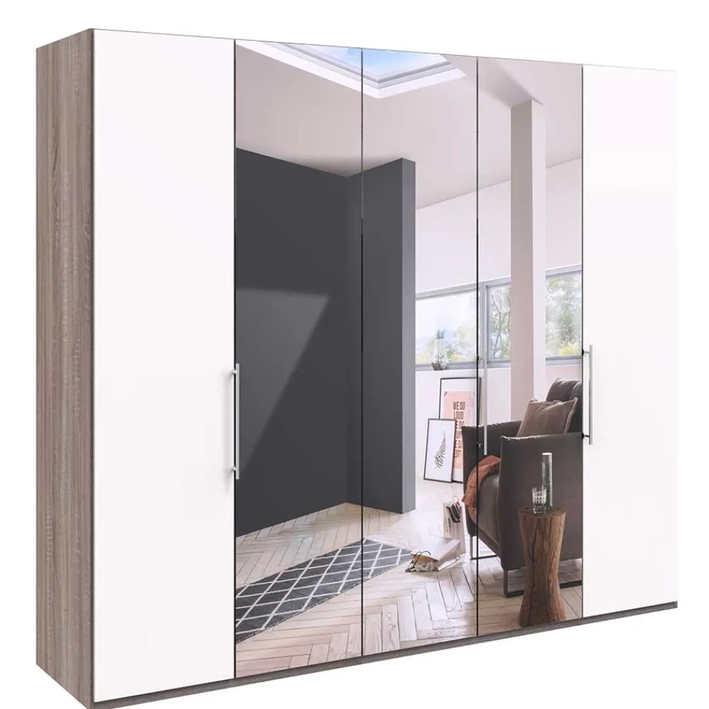 Wohnen XL Kleiderschrank mit Spiegel - Tivierto