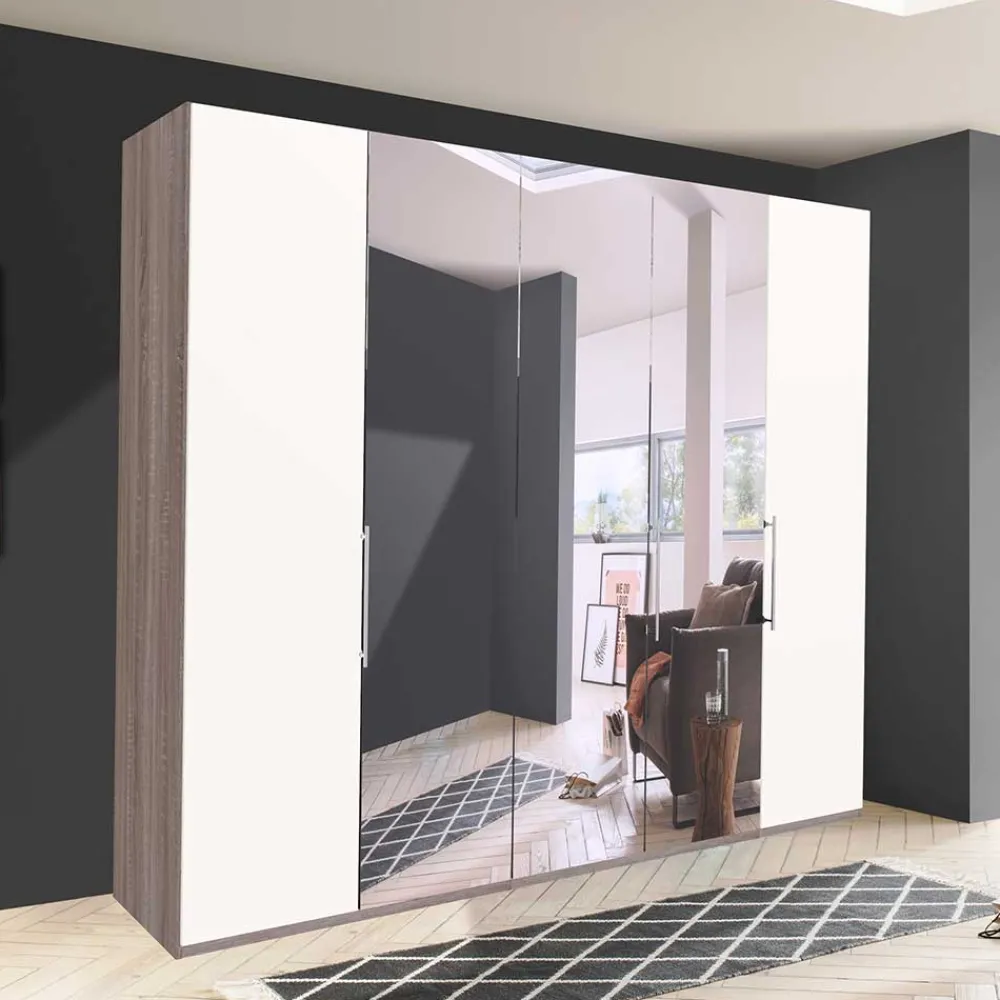Wohnen XL Kleiderschrank mit Spiegel - Tivierto