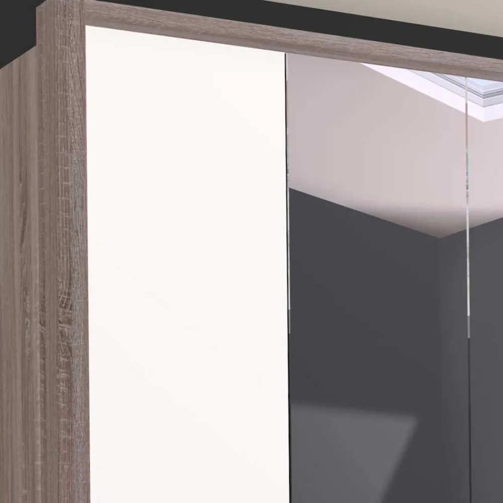 Wohnen XL Kleiderschrank mit Spiegel - Tivierto