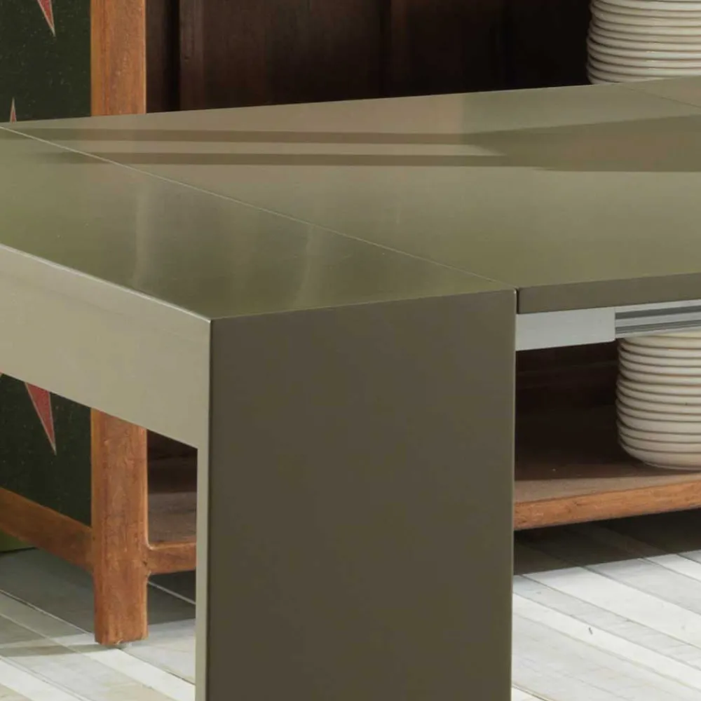 Wohnen Designermöbel|Bürotische*XL Tisch Modena in Grau Braun