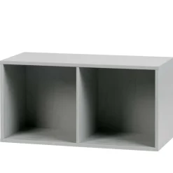 Wohnen Esszimmerregale|Regale*81x41x35 2 Fächer Regal in Grau lackiert - Lanik