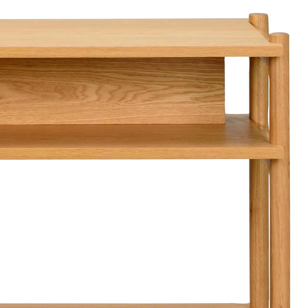 Wohnen Naturholzmöbel|Massivholzmöbel*140x81x36 4 Fächer Regal in modernem Design - Ulapos