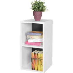 Wohnen 30x60x30 2 Fächer Regal in Weiß - Xaidon