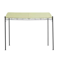 Wohnen 300x250x300 Anbaupavillon in Creme Textil - Natsonai