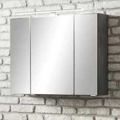 Wohnen Bad-Spiegelschränke*80x64x20 Bad Hängeschrank mit Spiegeltüren - Dastroz