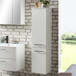 Wohnen Weiße Möbel|Badschränke*30x135x35 Bad Hochschrank für Stand- & Wandmontage - Anjunica