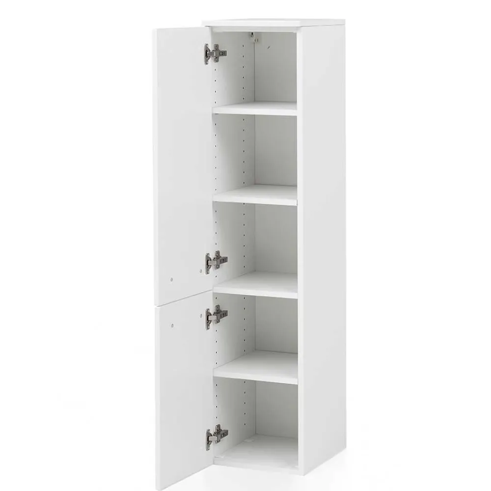 Wohnen Weiße Möbel|Badschränke*30x135x35 Bad Hochschrank für Stand- & Wandmontage - Anjunica