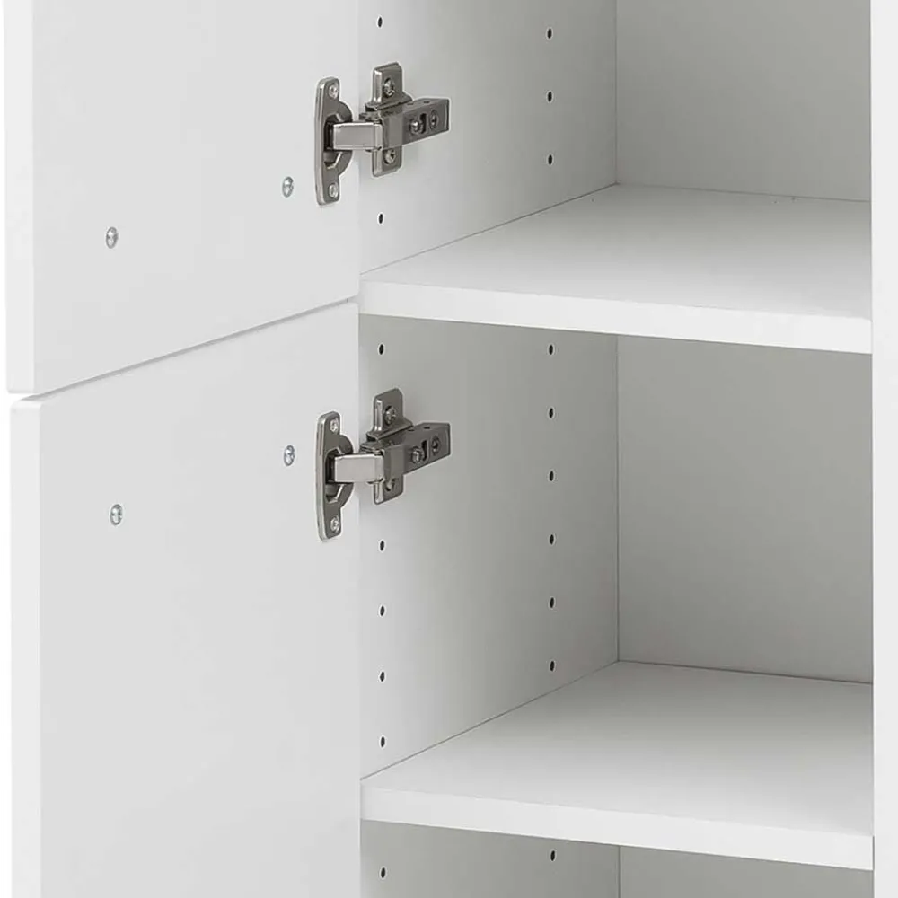 Wohnen Weiße Möbel|Badschränke*30x135x35 Bad Hochschrank für Stand- & Wandmontage - Anjunica