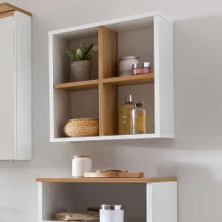 Wohnen Badregale*41x49x21 Bad Wandregal mit 4 Fächern - Utiona