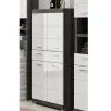Wohnen Badschränke*74x141x31 Badezimmer Highboard mit 4 Türen & Schublade - Nancys