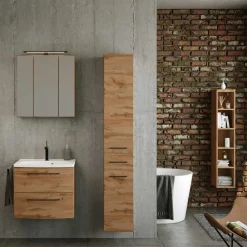 Wohnen 25x135x35 Badezimmer Regal - stehend oder hängend - Arazony