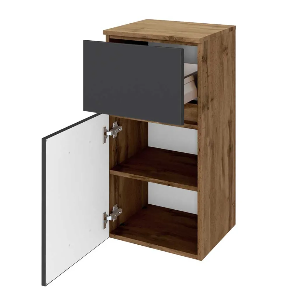 Wohnen 40x84x35 Badezimmer Schrank zweifarbig - Athrin