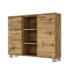 Wohnen Badschränke*90x66x20 Badschrank in Dekor Wildeiche - Lemnas