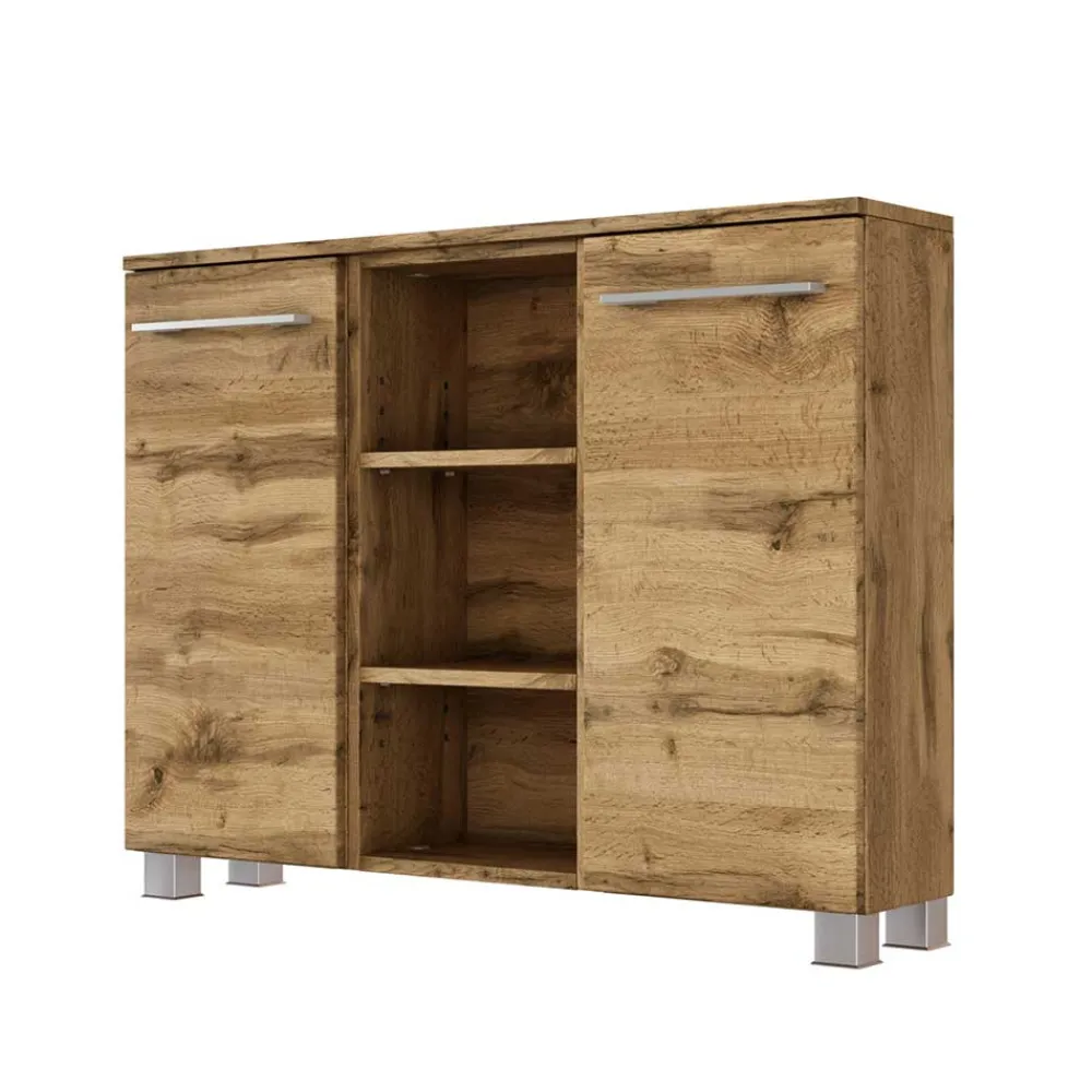 Wohnen Badschränke*90x66x20 Badschrank in Dekor Wildeiche - Lemnas