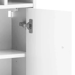 Wohnen 30x131x22 Badschrank in Weiß & Gold - Nuszaleva I