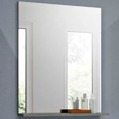 Wohnen Spiegel|Flurspiegel*60x79x19 Badspiegel mit Ablage in Grau - Nancys