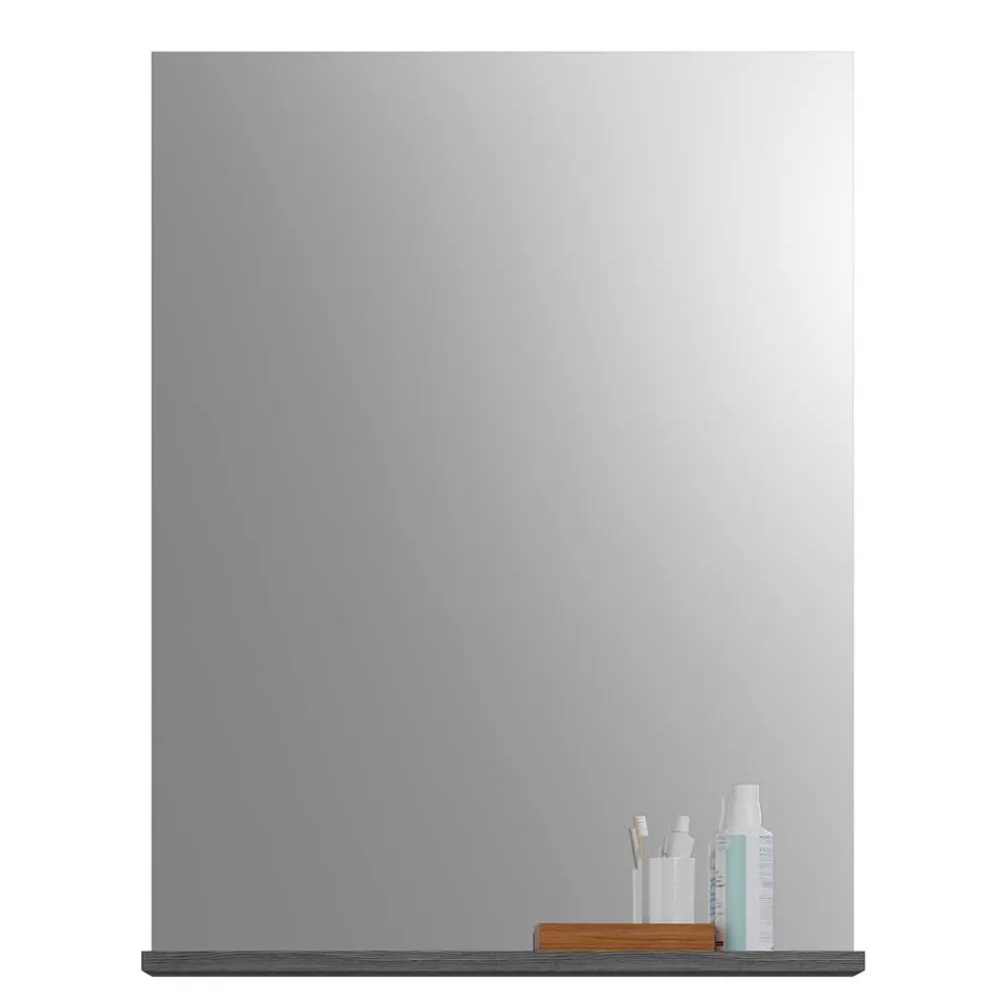 Wohnen Spiegel|Flurspiegel*60x79x19 Badspiegel mit Ablage in Grau - Nancys