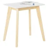 Wohnen Telefontische*52x59x38 Beistelltisch in Weiß & Kiefer - Ivonas