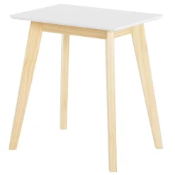 Wohnen Telefontische*52x59x38 Beistelltisch in Weiß & Kiefer - Ivonas