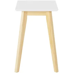 Wohnen Telefontische*52x59x38 Beistelltisch in Weiß & Kiefer - Ivonas