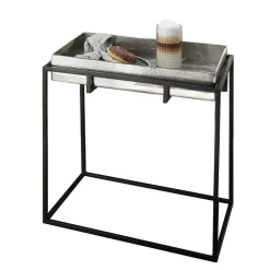 Wohnen 57x59x32 Beistelltisch mit hohem Rand - Bargas