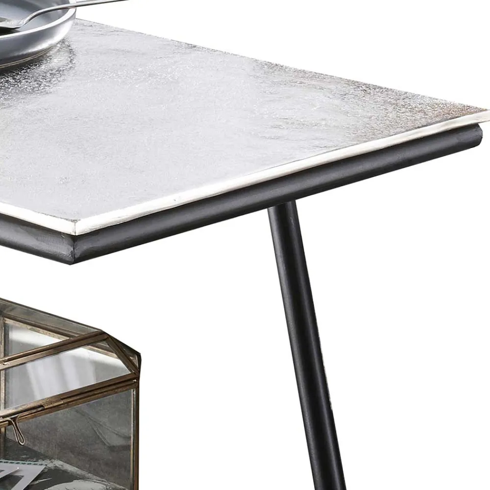 Wohnen Telefontische*52x60x30 Beistelltisch mit Zusatzablage - Silo