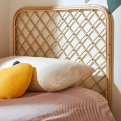 Wohnen 90x110x4 Bett Kopfteil aus Rattan - Daniel