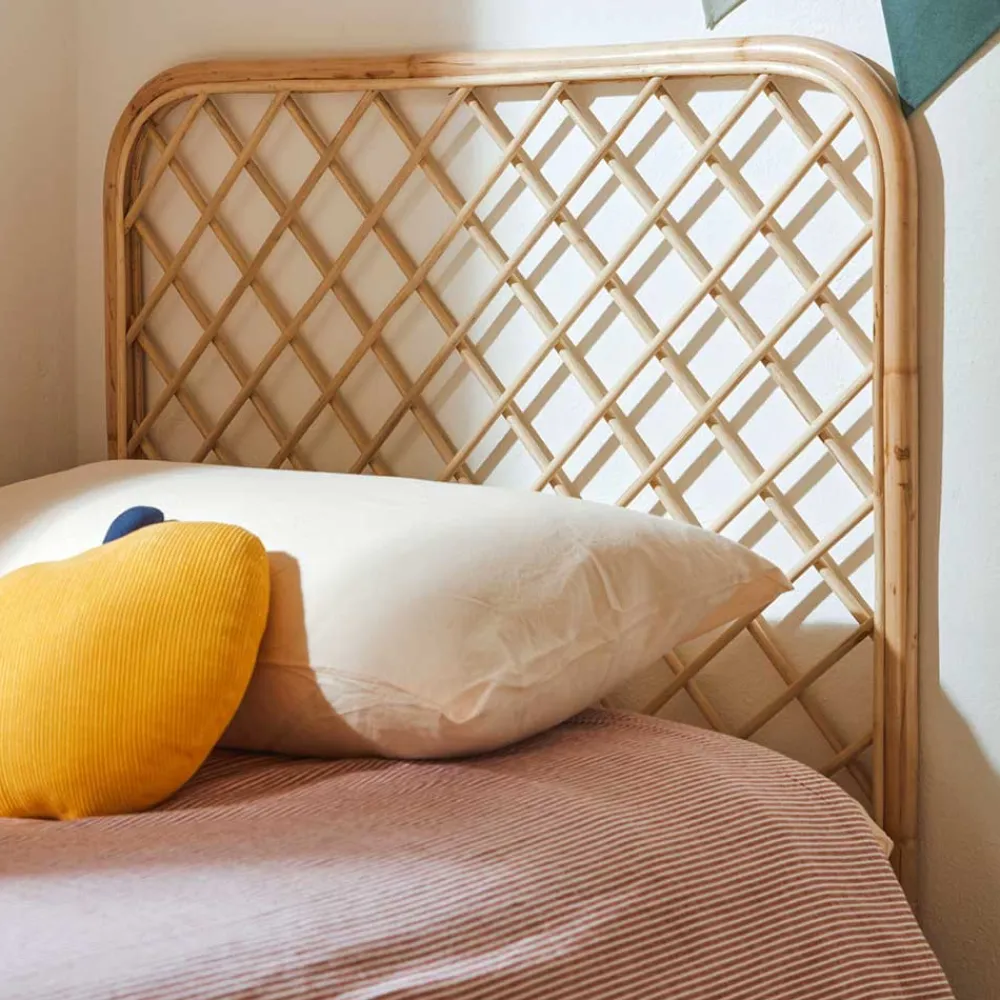 Wohnen 90x110x4 Bett Kopfteil aus Rattan - Daniel