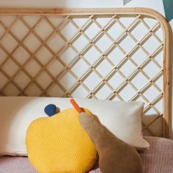 Wohnen 90x110x4 Bett Kopfteil aus Rattan - Daniel