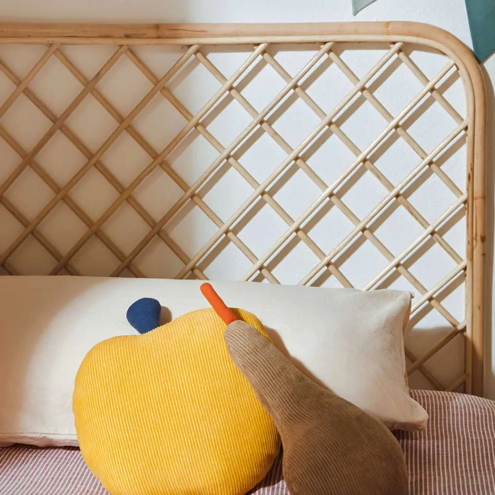 Wohnen 90x110x4 Bett Kopfteil aus Rattan - Daniel