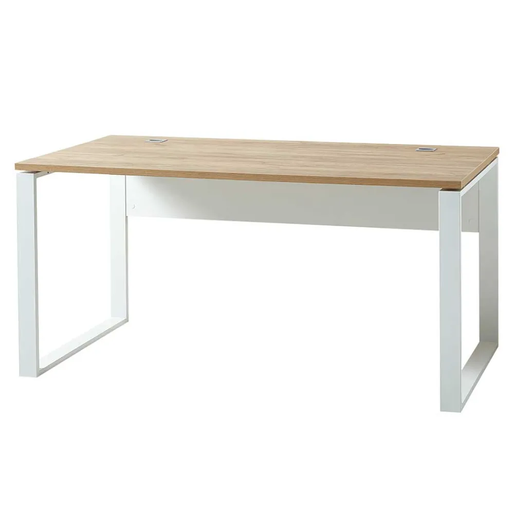 Wohnen Bürotische*158x75x79 Büro Arbeitstisch zweifarbig - Situatica