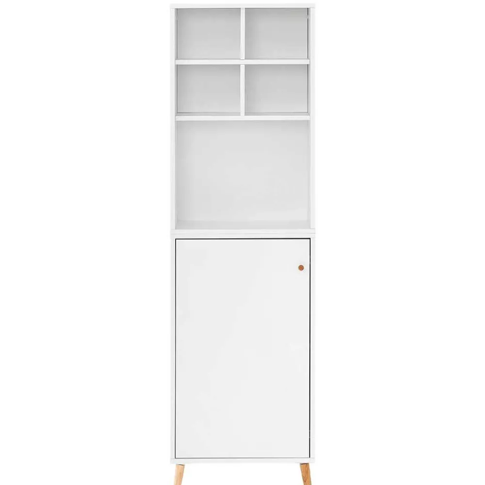 Wohnen Weiße Möbel|Büroschränke*51x185x41 Büro Regal Schrank in Weiß - Obtin