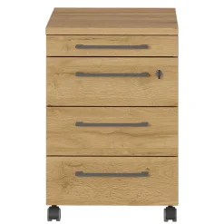 Wohnen 42x61x49 Büro Rollcontainer mit Utensilienfach - Ovgunia