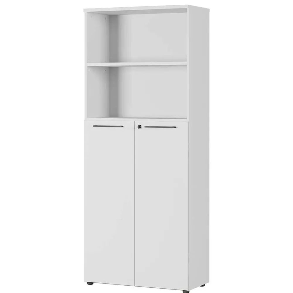 Wohnen 80x197x40 Büro Schrank mit 2 Fächern & 2 Türen - Ofledio