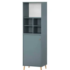 Wohnen 51x185x41 Büroschrank mit 5 Fächern & Tür - Baiamare