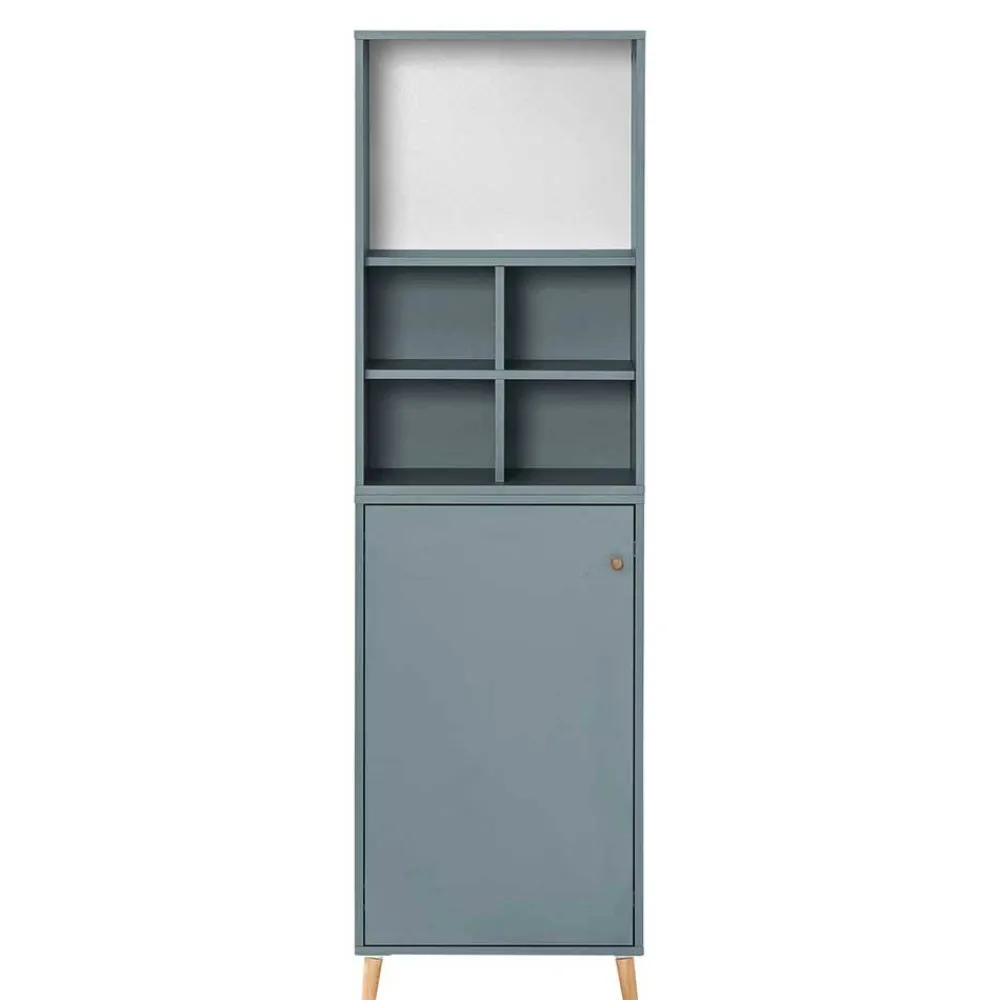 Wohnen 51x185x41 Büroschrank mit 5 Fächern & Tür - Baiamare